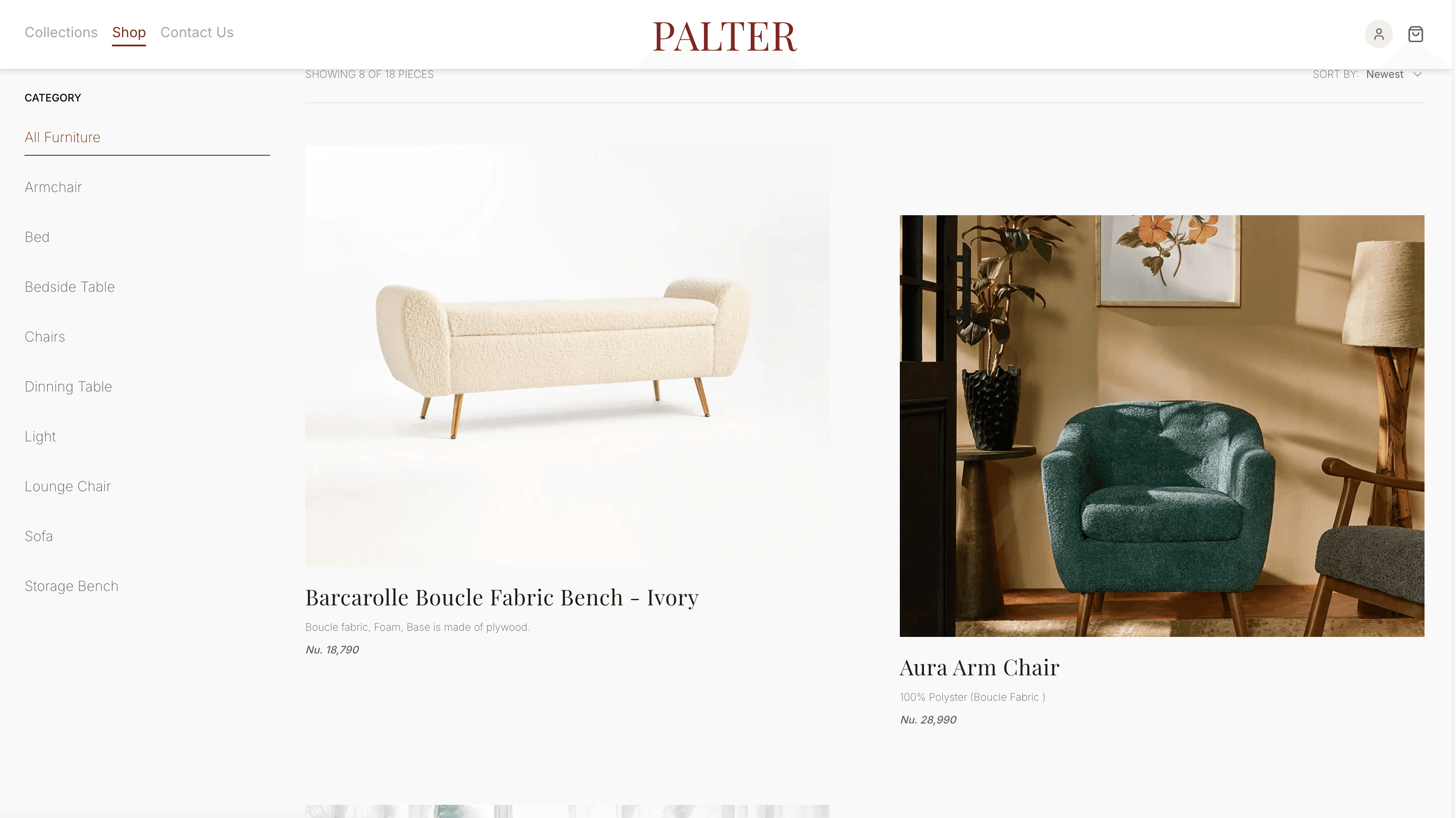 Palter furnishing and interiors detail
